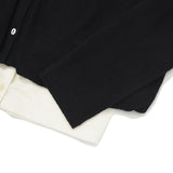 CHERRY KNIT-LIKE CARDIGAN [BLACK]