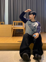 Color Sweat Denim Stitch Balloon 2C