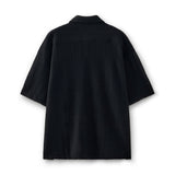 Crochet Half Shirt [Black]
