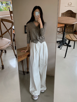 Two Pintuck Cotton Wide Pants (3color)