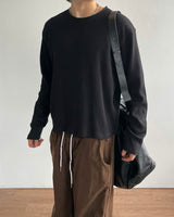 Soph Crop Waffle Long Sleeve