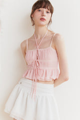 WHISPER BUTTON TOP pink