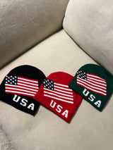 USA フラッグフリーダムベーシックビーニー (3 colors)