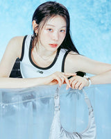 [worn by kim yuna kiki sui] shooting star station rhodium plating + 925 silver necklace N064-04H