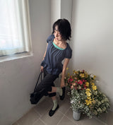SLIT CAPRI PANTS