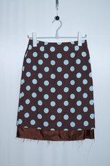 レイヤードドットミディスカート (Brown/2size)