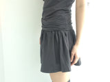 Shirring Flared Dress