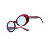 Roswell Original Glossy Red Leopard / Blue Tint Lens