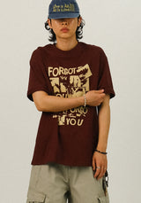 FOR プリント オーバーフィット 半袖Tシャツ