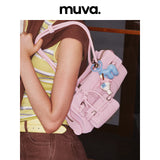 muva.本革 ミニ イヤホンポーチ 2WAY ショルダーバッグ
