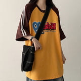 グランドカラーマッチングカラー ナグラントラックツーストリングストラップ オーバーフィットTシャツ