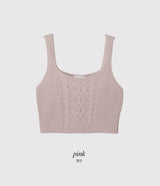 UE Square Twist Knit Bustier (4color)