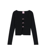 【即日発送】THREE RIBBON CARDIGAN