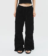  Lena Multi Cargo Flare Pants (2color)