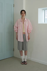 Pocket over shirt_pink