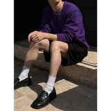[S/S] ソフトラウンドネックニット袖(4color)