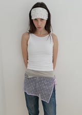 Lace Leaf Mesh Hair Band_White