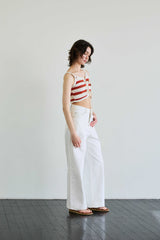 MIMI STRIPE SLEEVELESS / RED