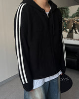 CB Track Knit Hood Zip-up (4C)