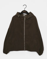 Sithern Corduroy Two-Way Hooded Zip-Up Jacket