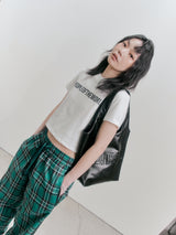コンパティブルチェックバンディングパンツ (GREEN)