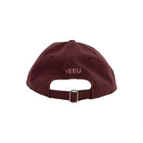 BASIC LOGO WASHED CAP (BURGUNDY)
