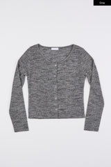 Vanilla slab snap cardigan