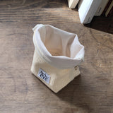 classic pouch_stripe handle yellow