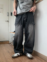 [COOL] アイススナップカーブドバンドデニムパンツ