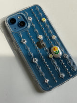 [MADE] Chain sunflower flower resin cell phone case