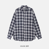 ブラウスチェックドシャツ (2color)