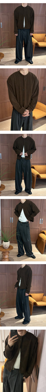 [F/W] Steady stripe two tuck wide pants(2color)
