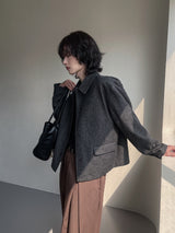 Lemad herringbone wool jacket