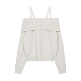STRAP WOOL OFF SHOULDER KNIT (3 COLORS)