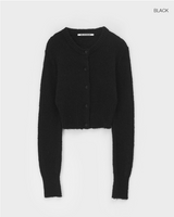 [MADE] モックアルパカクロップニットカーディガン