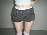 blink denim low shorts 