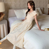 Koh Samui Beige Daisy Babydoll Dress