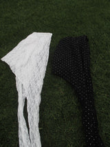 beads lace beanie