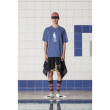 PIGMENT STRIPE T SHIRT / BLUE