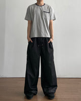 Cross Printing Denim Pants