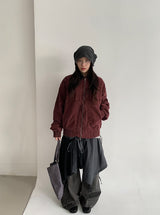 Likat Check Ribbon Wrap Midi Skirt