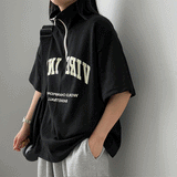 Dilla アノラックセミジップアップ半袖Tシャツ
