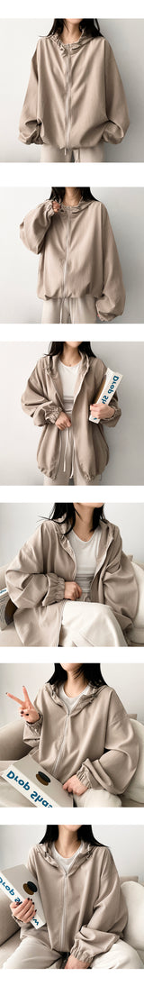 Burve string hooded jumper