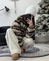 ニールノルディックフリースジップアップ