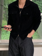 Moru Golden Crop Jacket (Men's Jacket / Corduroy Cardigan)