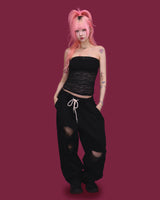 nicky damage pants (2color)