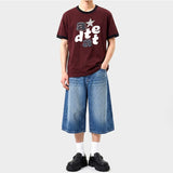 Essential Standard Short-Sleeve Ringer T-Shirt Alpha Appliqué Burgundy