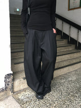 Peter Stripe Wide Slacks (3c)