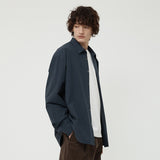 WASHED COTTON SHIRTS DEEP NAVY