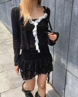 Wrap lace sleeveless